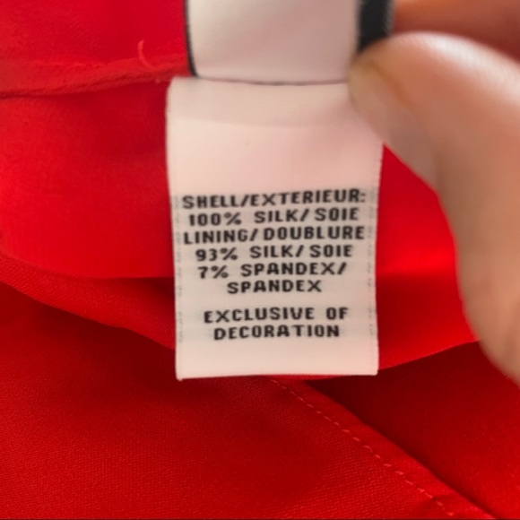 Diane Von Furstenberg Red Silk Shift Dress - Picture 11 of 11